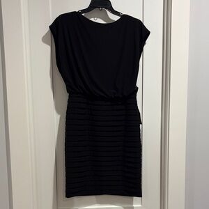 Adrianna Papell Black Mini Dress